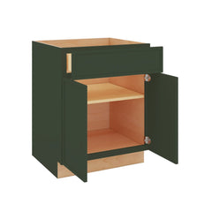 Modernform Cabinet Slim Sage Green 27" W X 34 1/2" H X 24" D Double Door Base Cabinet