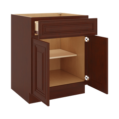 J&K Mahogany J5 Double Door Standard Base Cabinet - 27" W