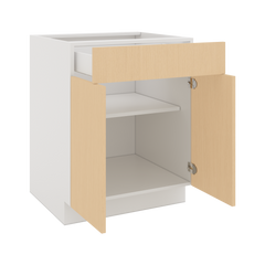 Modernform Cabinet Natural Oak 27" W X 34 1/2" H X 24" D Double Door Base Cabinet