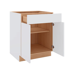 Modernform Cabinet Matte White 27" W X 34 1/2" H X 24" D Double Door Base Cabinet