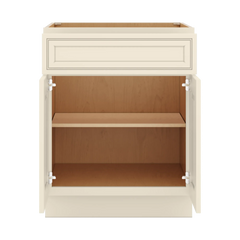 J&K Pearl Glazed H9 Double Door Standard Base Cabinet - 27" W