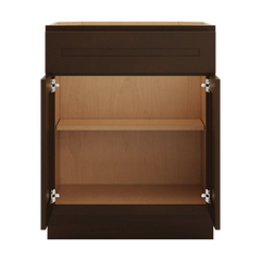 CNC Luxor Espresso 27" W 1 Drawer Double Door Base Cabinet