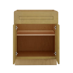 Modernform Cabinet Natural Shaker 27" W X 34 1/2" H X 24" D Double Door Base Cabinet