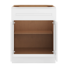 CNC Luxor 5-Piece White 27" W 1 Drawer Double Door Base Cabinet