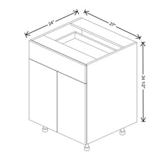 Fabuwood Ovela Catalina Frappe 1 27" W X 34 1/2" H X 24" D Double Door Base Cabinet