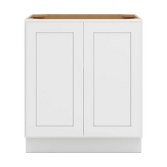 CNC Luxor 5-Piece White 30" W Full Height Double Door Base Cabinet W/ 1 Pullout Shelf