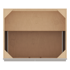 CNC Luxor 5-Piece Misty Grey 30" W Full Height Double Door Base Cabinet W/ 1 Pullout Shelf