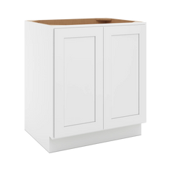 CNC Luxor 5-Piece White 30" W Full Height Double Door Base Cabinet