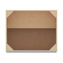 CNC Luxor 5-Piece Misty Grey 30" W Full Height Double Door Base Cabinet