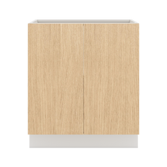 Modernform Cabinet Natural Oak 30" W X 34 1/2" H X 24" D Full Height Double Door Base Cabinet