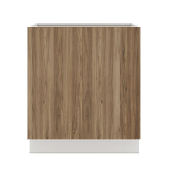 Modernform Cabinet Walnut 30" W X 34 1/2" H X 24" D Full Height Double Door Base Cabinet