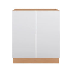 Modernform Cabinet Matte White 30" W X 34 1/2" H X 24" D Full Height Double Door Base Cabinet