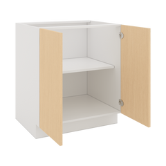 Modernform Cabinet Natural Oak 30" W X 34 1/2" H X 24" D Full Height Double Door Base Cabinet
