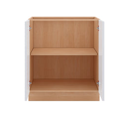 Modernform Cabinet Gloss White 30" W X 34 1/2" H X 24" D Full Height Double Door Base Cabinet