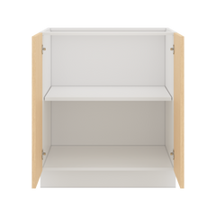 Modernform Cabinet Natural Oak 30" W X 34 1/2" H X 24" D Full Height Double Door Base Cabinet