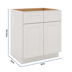 J&K Pure B5 Double Door Standard Base Cabinet - 30" W
