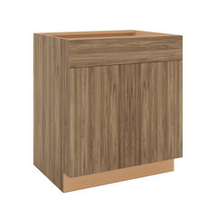 Modernform Cabinet Walnut 30" W X 34 1/2" H X 24" D Double Door Base Cabinet