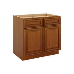 J&K Mocha Glazed K10 Double Door Standard Base Cabinet - 30" W