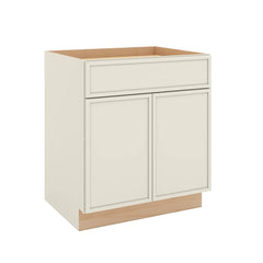 Modernform Cabinet Slim Dove White 30" W X 34 1/2" H X 24" D Double Door Base Cabinet
