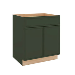 Modernform Cabinet Slim Sage Green 30" W X 34 1/2" H X 24" D Double Door Base Cabinet