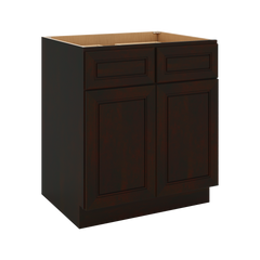 J&K Espresso K8 Double Door Standard Base Cabinet - 30" W