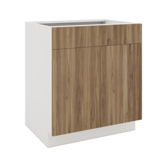 Modernform Cabinet Walnut 30" W X 34 1/2" H X 24" D Double Door Base Cabinet