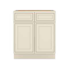 J&K Pearl Glazed H9 Double Door Standard Base Cabinet - 30" W