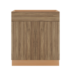 Modernform Cabinet Walnut 30" W X 34 1/2" H X 24" D Double Door Base Cabinet