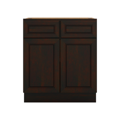 J&K Espresso K8 Double Door Standard Base Cabinet - 30" W