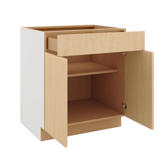 Modernform Cabinet Natural Oak 30" W X 34 1/2" H X 24" D Double Door Base Cabinet