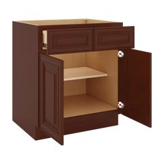 J&K Mahogany J5 Double Door Standard Base Cabinet - 30" W