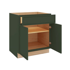 Modernform Cabinet Slim Sage Green 30" W X 34 1/2" H X 24" D Double Door Base Cabinet