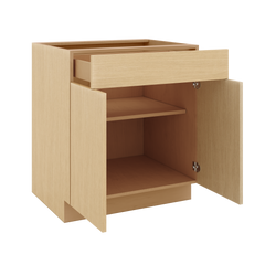 Modernform Cabinet Natural Oak 30" W X 34 1/2" H X 24" D Double Door Base Cabinet