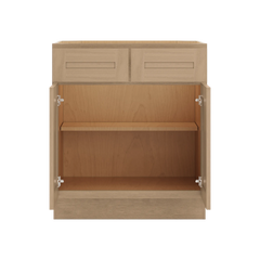 CNC Luxor 5-Piece Harvest 30" W 2 Drawer Double Door Base Cabinet