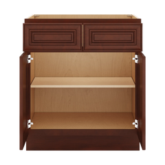 J&K Mahogany J5 Double Door Standard Base Cabinet - 30" W