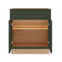 Modernform Cabinet Slim Sage Green 30" W X 34 1/2" H X 24" D Double Door Base Cabinet