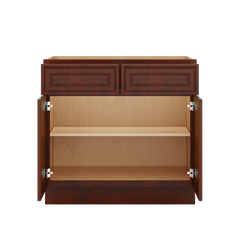 J&K Mahogany J5 Double Door Standard Base Cabinet - 30" W