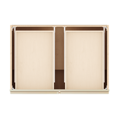 J&K Creme Glazed A7 Double Door Standard Base Cabinet - 30" W