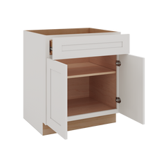 Modernform Cabinet White Shaker 30" W X 34 1/2" H X 24" D Double Door Base Cabinet
