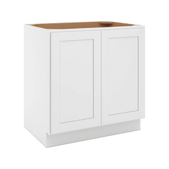 CNC Luxor 5-Piece White 33" W Full Height Double Door Base Cabinet