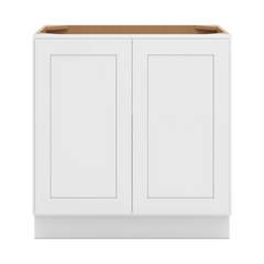 CNC Luxor 5-Piece White 33" W Full Height Double Door Base Cabinet