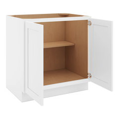 CNC Luxor 5-Piece White 33" W Full Height Double Door Base Cabinet