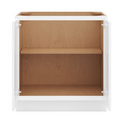 CNC Luxor 5-Piece White 33" W Full Height Double Door Base Cabinet