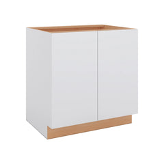 Modernform Cabinet Matte White 33" W X 34 1/2" H X 24" D Full Height Double Door Base Cabinet