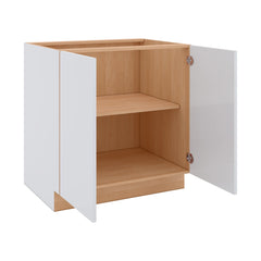 Modernform Cabinet Gloss White 33" W X 34 1/2" H X 24" D Full Height Double Door Base Cabinet