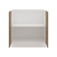 Modernform Cabinet Walnut 33" W X 34 1/2" H X 24" D Full Height Double Door Base Cabinet