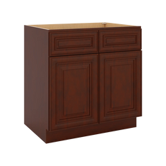 J&K Mahogany J5 Double Door Standard Base Cabinet - 33" W