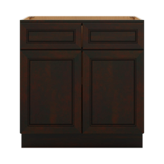 J&K Espresso K8 Double Door Standard Base Cabinet - 33" W