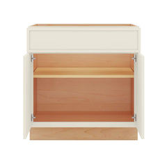 Modernform Cabinet Slim Dove White 33" W X 34 1/2" H X 24" D Double Door Base Cabinet