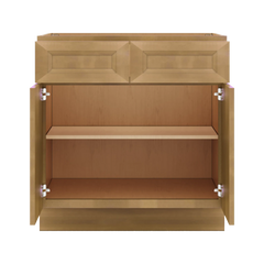 J&K Butterscotch B8 Double Door Standard Base Cabinet - 33" W